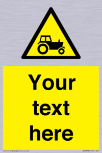 Custom warning farm machinery